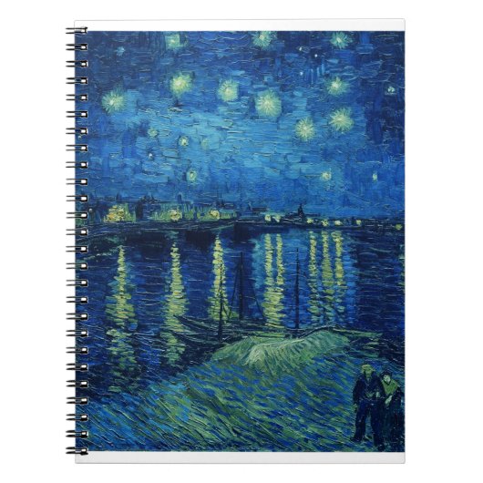 Vincent Van Gogh - Starry Night über der Rhone Notizblock (Vorderseite)
