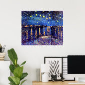 Vincent Van Gogh - Starry Night über der Rhone Poster (Heimbüro)