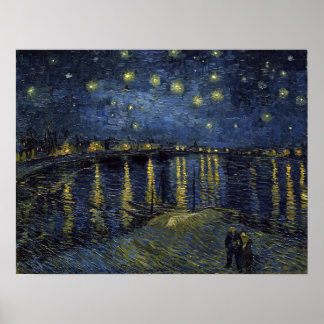 Vincent van Gogh Starry Night über der Rhone Poster