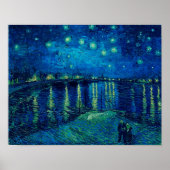 Vincent Van Gogh - Starry Night über der Rhone Poster (Vorne)