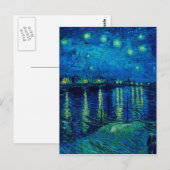 Vincent Van Gogh - Starry Night über der Rhone Postkarte (Vorne/Hinten)