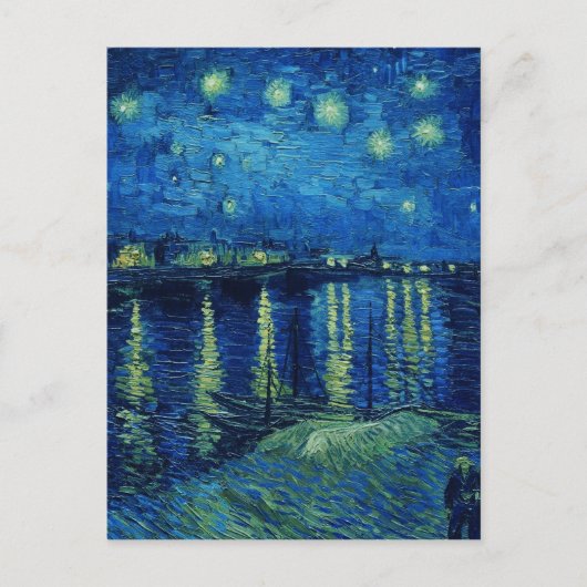 Vincent Van Gogh - Starry Night über der Rhone Postkarte (Vorderseite)