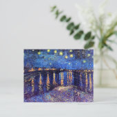 Vincent Van Gogh - Starry Night über der Rhone Postkarte (Stehend Vorderseite)