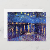Vincent Van Gogh - Starry Night über der Rhone Postkarte (Vorne/Hinten)