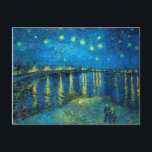Vincent Van Gogh Starry Night über der Rhone Postkarte<br><div class="desc">Vincent Van Gogh Starry Night Over the Rhone Postcard</div>
