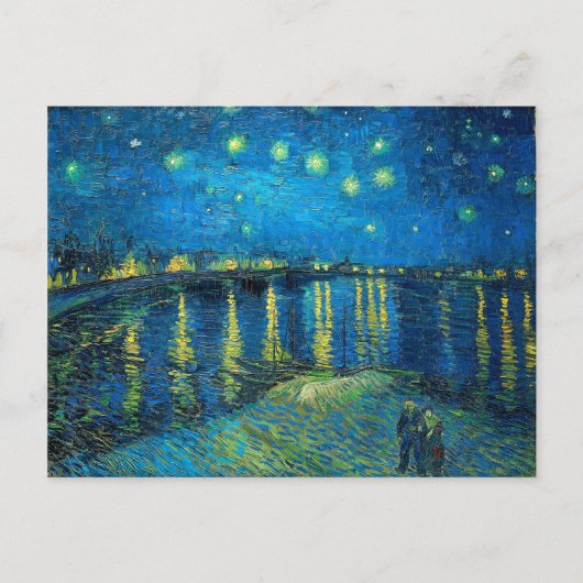 Vincent Van Gogh Starry Night über der Rhone Postkarte (Vorderseite)