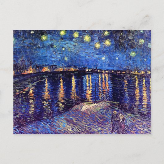 Vincent Van Gogh - Starry Night über der Rhone Postkarte (Vorderseite)