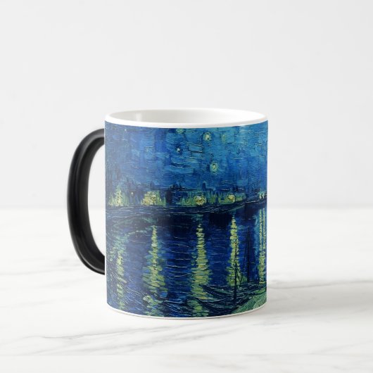 Vincent Van Gogh - Starry Night über der Rhone Verwandlungstasse (Vorderseite Links)