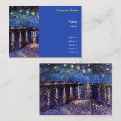 Vincent van Gogh, Starry Night über der Rhone Visitenkarte (Vorne/Hinten)