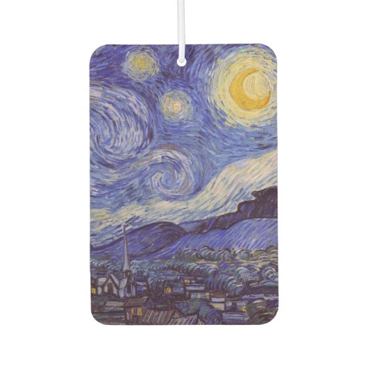 Vincent Van Gogh Starry Night Vintag Kunstkunst Autolufterfrischer (Vorderseite)