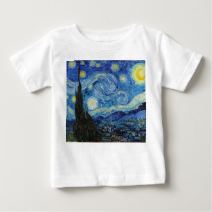 Vincent Van Gogh Starry Night Vintag Kunstkunst Baby T-shirt