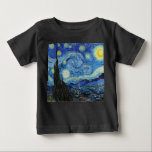 Vincent Van Gogh Starry Night Vintag Kunstkunst Baby T-shirt<br><div class="desc">Vincent Van Gogh Starry Night Vintag Fine Art Baby T - Shirt</div>