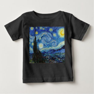 Vincent Van Gogh Starry Night Vintag Kunstkunst Baby T-shirt
