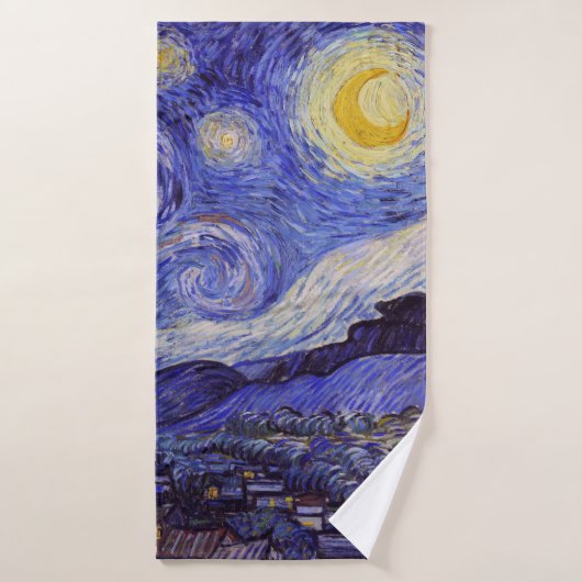 Vincent Van Gogh Starry Night Vintag Kunstkunst Badehandtuch (Badehandtuch)