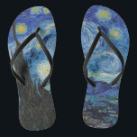 Vincent Van Gogh Starry Night Vintag Kunstkunst Badesandalen<br><div class="desc">Vincent Van Gogh Starry Night Vintag Kunstkunst</div>