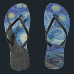 Vincent Van Gogh Starry Night Vintag Kunstkunst Badesandalen<br><div class="desc">Vincent Van Gogh Starry Night Vintag Kunstkunst</div>