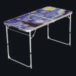 Vincent Van Gogh Starry Night Vintag Kunstkunst Beer Pong Tisch<br><div class="desc">Vincent van Gogh Starry Night Fine Art Painting Starry Night ist ein Gemälde des niederländischen post-impressionistischen Künstlers Vincent van Gogh. Der blaue Nachthimmel ist voll von wirbelnden Wolken, Sternen und einem hellen Halbmond. Die Sternennacht ist die einzige Nacht in der Serie von Ausblicken aus seinem Schlafzimmerfenster. Bewegung: Post-Impressionismus. Schöne, kunstvoll...</div>