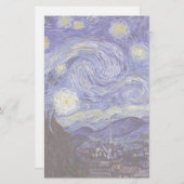 Vincent Van Gogh Starry Night Vintag Kunstkunst Briefpapier (Vorne/Hinten)