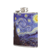 Vincent Van Gogh Starry Night Vintag Kunstkunst Flachmann (Links)