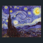 Vincent Van Gogh Starry Night Vintag Kunstkunst Fotodruck<br><div class="desc">Vincent van Gogh Starry Night Fine Art Painting Starry Night ist ein Gemälde des niederländischen post-impressionistischen Künstlers Vincent van Gogh. Der blaue Nachthimmel ist voll von wirbelnden Wolken, Sternen und einem hellen Halbmond. Die Sternennacht ist die einzige Nacht in der Serie von Ausblicken aus seinem Schlafzimmerfenster. Bewegung: Post-Impressionismus. Schöne, kunstvoll...</div>