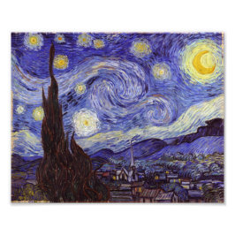 Vincent Van Gogh Starry Night Vintag Kunstkunst Fotodruck