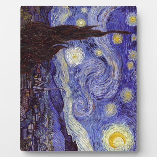 Vincent Van Gogh Starry Night Vintag Kunstkunst Fotoplatte (Vorderseite)