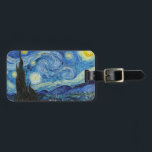 Vincent Van Gogh Starry Night Vintag Kunstkunst Gepäckanhänger<br><div class="desc">Vincent Van Gogh Starry Night Vintag Fine Art Luggage Tag</div>