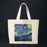 Vincent Van Gogh Starry Night Vintag Kunstkunst Jumbo Stoffbeutel<br><div class="desc">Vincent Van Gogh Starry Night Vintag Fine Art Toag</div>