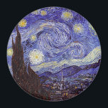 Vincent Van Gogh Starry Night Vintag Kunstkunst Magnet<br><div class="desc">Vincent van Gogh Starry Night Fine Art Painting Starry Night ist ein Gemälde des niederländischen post-impressionistischen Künstlers Vincent van Gogh. Der blaue Nachthimmel ist voll von wirbelnden Wolken, Sternen und einem hellen Halbmond. Die Sternennacht ist die einzige Nacht in der Serie von Ausblicken aus seinem Schlafzimmerfenster. Bewegung: Post-Impressionismus. Schöne, kunstvoll...</div>
