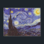 Vincent Van Gogh Starry Night Vintag Kunstkunst Magnetkarte<br><div class="desc">Vincent van Gogh Starry Night Fine Art Painting Starry Night ist ein Gemälde des niederländischen post-impressionistischen Künstlers Vincent van Gogh. Der blaue Nachthimmel ist voll von wirbelnden Wolken, Sternen und einem hellen Halbmond. Die Sternennacht ist die einzige Nacht in der Serie von Ausblicken aus seinem Schlafzimmerfenster. Bewegung: Post-Impressionismus. Schöne, kunstvoll...</div>