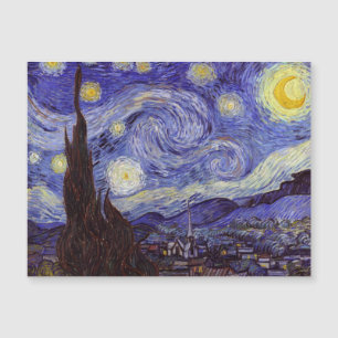 Vincent Van Gogh Starry Night Vintag Kunstkunst Magnetkarte