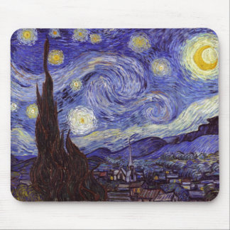 Vincent Van Gogh Starry Night Vintag Kunstkunst Mousepad
