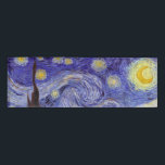 Vincent Van Gogh Starry Night Vintag Kunstkunst Namenschild<br><div class="desc">Vincent van Gogh Starry Night Fine Art Painting Starry Night ist ein Gemälde des niederländischen post-impressionistischen Künstlers Vincent van Gogh. Der blaue Nachthimmel ist voll von wirbelnden Wolken, Sternen und einem hellen Halbmond. Die Sternennacht ist die einzige Nacht in der Serie von Ausblicken aus seinem Schlafzimmerfenster. Bewegung: Post-Impressionismus. Schöne, kunstvoll...</div>