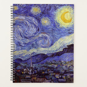 Vincent Van Gogh Starry Night Vintag Kunstkunst Planer