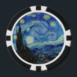 Vincent Van Gogh Starry Night Vintag Kunstkunst Pokerchips<br><div class="desc">Vincent Van Gogh Starry Night Vintag Fine Art Poker Chip</div>