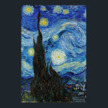 Vincent Van Gogh Starry Night Vintag Kunstkunst Poster<br><div class="desc">Vincent Van Gogh Starry Night Vintag Fine Art Poster</div>