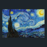 Vincent Van Gogh Starry Night Vintag Kunstkunst Poster<br><div class="desc">Vincent Van Gogh Starry Night Vintag Fine Art Poster</div>