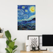 Vincent Van Gogh Starry Night Vintag Kunstkunst Poster (Heimbüro)