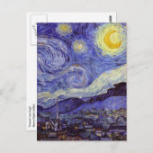 Vincent Van Gogh Starry Night Vintag Kunstkunst Postkarte (Vorne/Hinten)