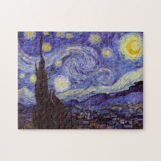 Vincent Van Gogh Starry Night Vintag Kunstkunst Puzzle