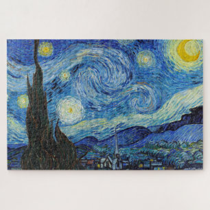 Vincent Van Gogh Starry Night Vintag Kunstkunst Puzzle