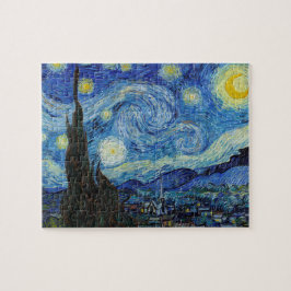 Vincent Van Gogh Starry Night Vintag Kunstkunst Puzzle