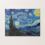 Vincent Van Gogh Starry Night Vintag Kunstkunst Puzzle<br><div class="desc">Vincent Van Gogh Starry Night Vintag Fine Art Jigsaw Puzzle.</div>