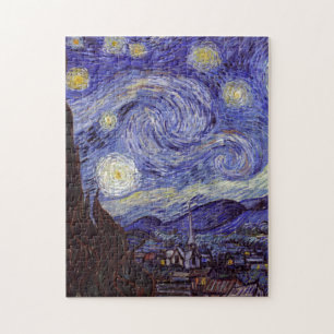 Vincent Van Gogh Starry Night Vintag Kunstkunst Puzzle