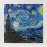 Vincent Van Gogh Starry Night Vintag Kunstkunst Puzzle<br><div class="desc">Vincent Van Gogh Starry Night Vintag Fine Art Jigsaw Puzzle.</div>