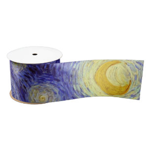 Vincent Van Gogh Starry Night Vintag Kunstkunst Satinband