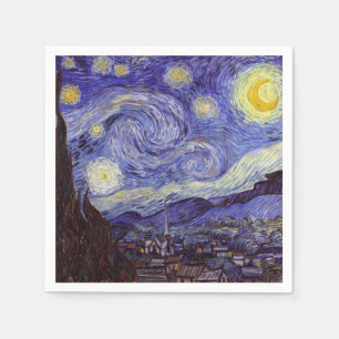 Vincent Van Gogh Starry Night Vintag Kunstkunst Serviette