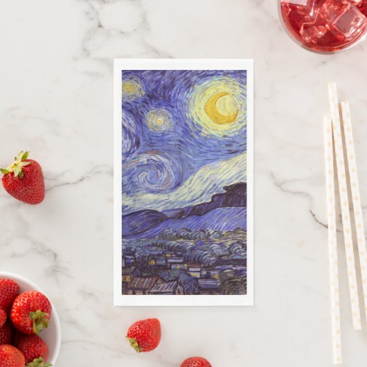 Vincent Van Gogh Starry Night Vintag Kunstkunst Serviette (Beispiel)