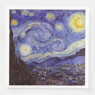 Vincent Van Gogh Starry Night Vintag Kunstkunst Serviette