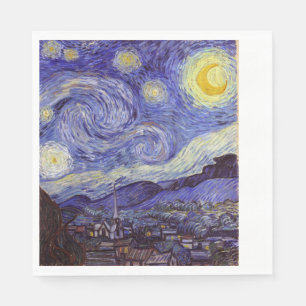 Vincent Van Gogh Starry Night Vintag Kunstkunst Serviette